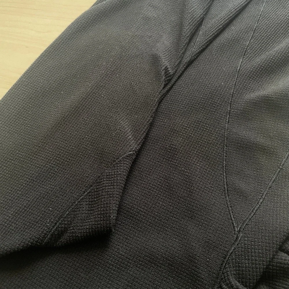 Arcteryx Women's Delta LT Jacket Zip Neck Pullover Black Waffle Grid Size Small - Picture 15 of 16